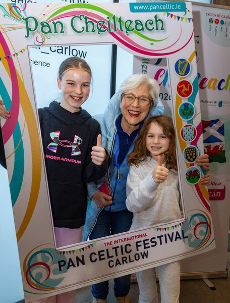 Snapped at the Pan Celtic International Song Contest in Visual were Annie and Saoirse Moriarty and their grandmother Carmel Dunne. Pic: © Michael O'Rourke Photography 2026 Snapped at the Pan Celtic International Song Contest in Visual were Annie and Saoirse Moriarty and their grandmother Carmel Dunne. Pic: © Michael O'Rourke Photography 2026