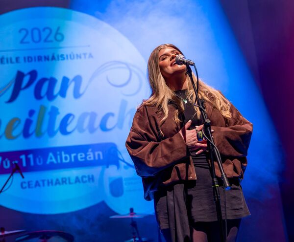 The Sara Owen representing Cymru performing at the Pan Celtic International Song Contest in Visual. Pic: © Michael O'Rourke Photography 2026 The Sara Owen representing Cymru performing at the Pan Celtic International Song Contest in Visual. Pic: © Michael O'Rourke Photography 2026
