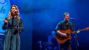 <p>The song "Dúlra Scriosta", composed by Dave Barron and Fiach Ó Muircheartaigh and performed by Clara Hutchinson and Fiach Ó Muircheartaigh representing Ireland were the winners of the Pan Celtic International Song Contest in Visual. Pic: © Michael O'Rourke Photography 2026</p>