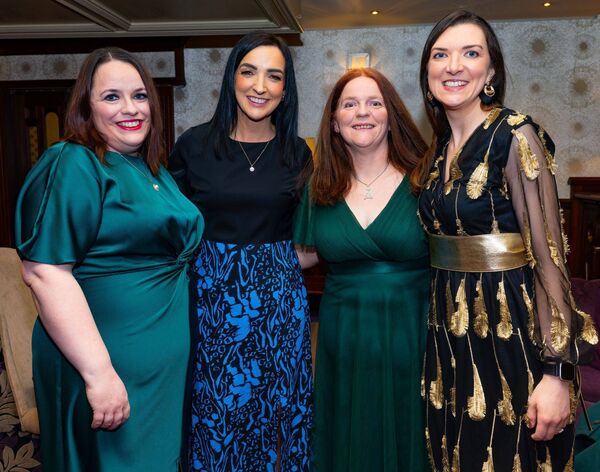 At the Autism Heroes gala dinner in the Woodford Dolmen Hotel were Emma McGillycuddy, Ciara Townsend, Ann Lennon and Judy Stewart-Lennon