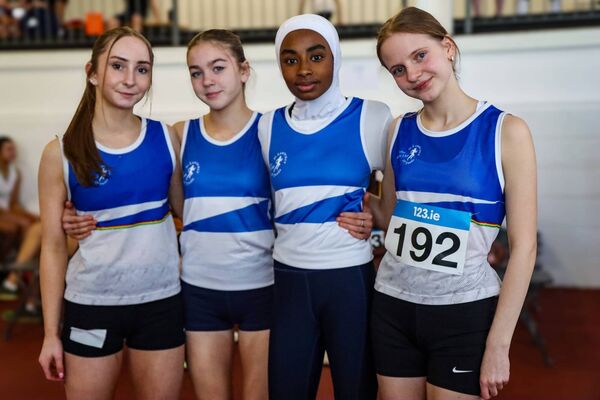 SLOT Girls National U15 relay, bronze medal winners.