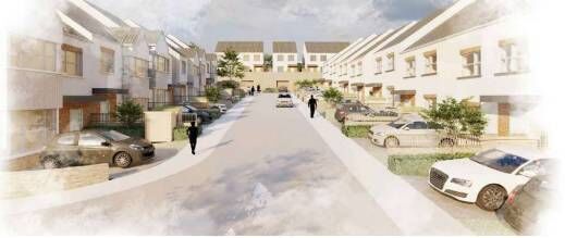 An artists impression of the proposed development. 