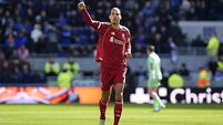 Virgil van Dijk header earns Liverpool last-gasp Merseyside derby win at Everton