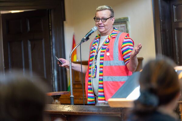 John Paul Payne of Carlow Pride Festival was master of ceremonies at the concert
