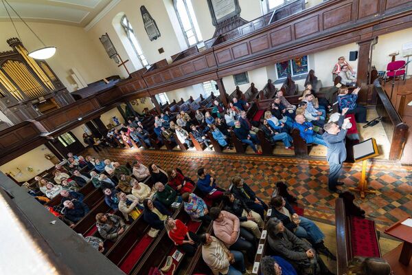 Some of the audience at the concert in St Mary's Church