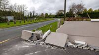 Elderly couple in Tullow going round the bend after car crashes into gardens wall again