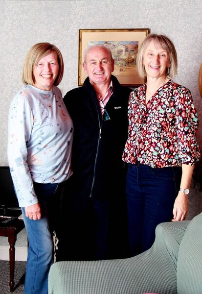 Annette Monaghan, Ben Brennan and Mag Mullen on the stage in the Glenside