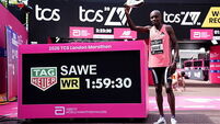 Sabastian Sawe breaks two-hour mark and shatters world record in London