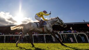 <p>Paul Townend on Il Etait Temps celebrates winning The William Hill Champion Chase. Photo: INPHO/Morgan Treacy</p>