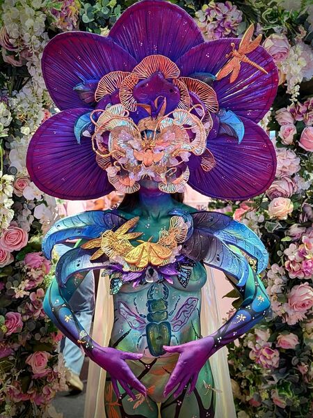 Danielle Fitzgerald, a make up teacher in the Carlow Institute for Further Education and Training scooped first prize in the body painting category at this year's Professional Beauty and Hair Ireland 2026 Competition held recently in the RDS, Dublin. Fiona Nolan is the model. 