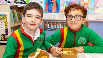Gaelscoil pupils give new school meals thumbs up