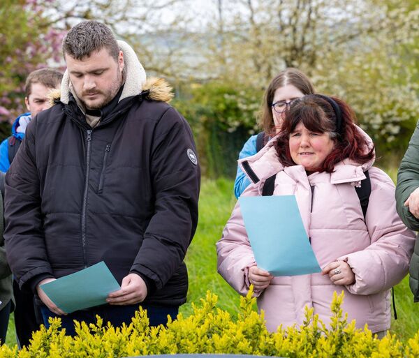 Andrew Shanley and Pamela Travers from the Delta Centre read out the names of the girls from the Carlow Workhouse who were transported to Australia