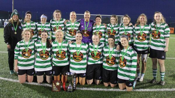 Mill Celtic, Women's Carlow Cup winners. Photos: Carlow &amp; District Football League.
