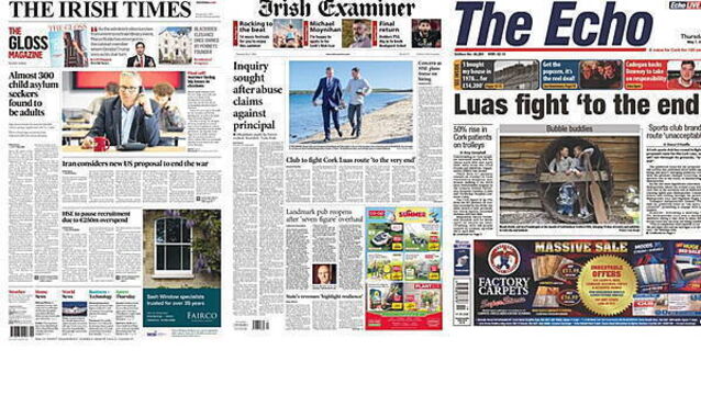 What the papers say: Thursday's front pages