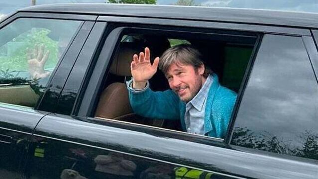 Brad Pitt spotted filming in Co Laois