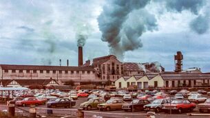 <p>Full Steam Ahead. Carlow Sugar Factory in 1981 Photo: Dermot O'Brien</p>