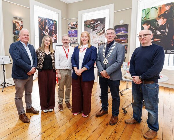 Pictured at the Music Generation Carlow anniversary exhibition in Carlow Library were cllr Fergal Browne, Catriona Roberts (Creative Ireland), Gavin Barr (Music Generation Carlow), Aileen Nolan (Carlow arts officer), mayor of Carlow Paul Doogue and Dermot O’Leary (Carlow library) Pictured at the Music Generation Carlow anniversary exhibition in Carlow Library were cllr Fergal Browne, Catriona Roberts (Creative Ireland), Gavin Barr (Music Generation Carlow), Aileen Nolan (Carlow arts officer), mayor of Carlow Paul Doogue and Dermot O’Leary (Carlow library)