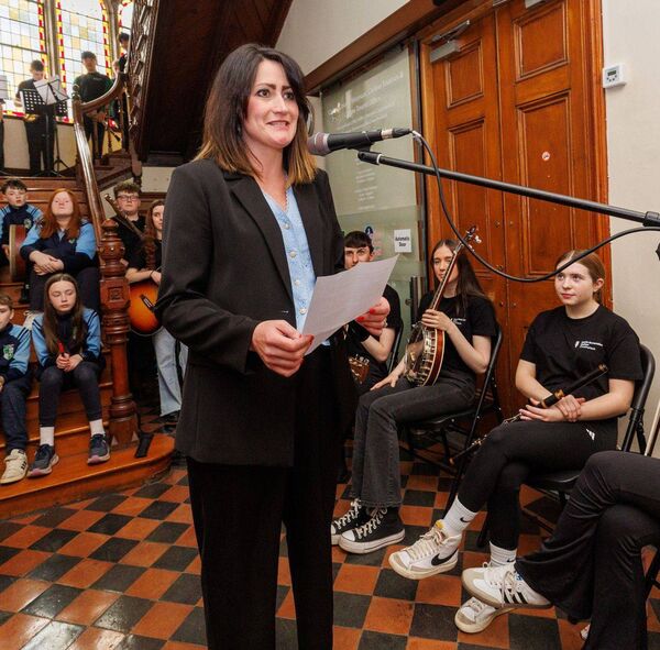 Dr Lindsay Malone, chief executive officer of the KCETB, speaking at the Music Generation Carlow exhibition Dr Lindsay Malone, chief executive officer of the KCETB, speaking at the Music Generation Carlow exhibition