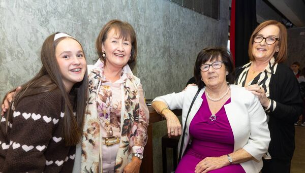 Lexi and Deirdre Willoughby with Peggy Molloy and Jackie Messett