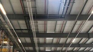 <p>Lidl's warehouse in Newbridge</p>
