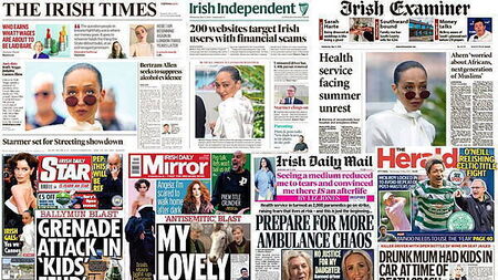 What the papers say: Wednesday's front pages