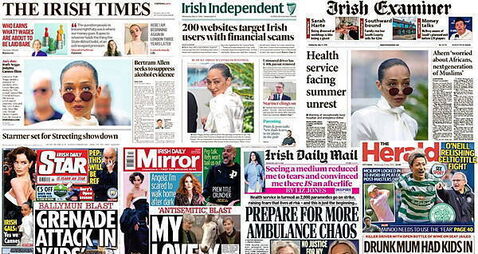 What the papers say: Wednesday's front pages