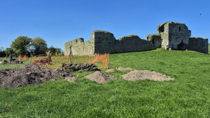 <p>The archaeological dig underway in the grounds of Ballymoon Castle</p> <p>The archaeological dig underway in the grounds of Ballymoon Castle</p>