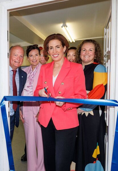 Minister Naughton cuts the ribbon to officially open the parents' room. Also pictured are principal Fergal Browne, Catherine Callaghan TD, Fr Tom O'Byrne, Natasha Newsome Drennan TD and deputy principal Linda O'Shea Minister Naughton cuts the ribbon to officially open the parents' room. Also pictured are principal Fergal Browne, Catherine Callaghan TD, Fr Tom O'Byrne, Natasha Newsome Drennan TD and deputy principal Linda O'Shea