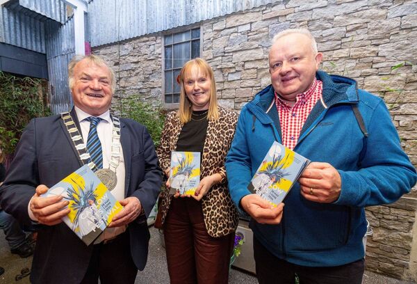 Cathaoirleach Ken Murnane, Carlow arts officer Aileen Nolan and cllr Jim Deane