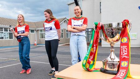 Carlow LGFA stars visit former school