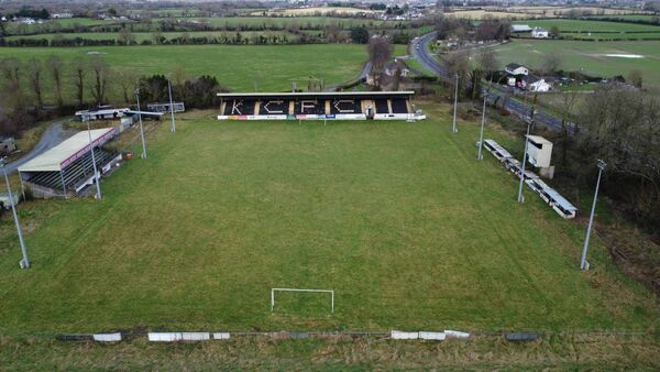 A recent look at Buckley Park, with renovations getting underway ahead of CK United's move to the Kilkenny venue ahead of the LOI National League in September. 