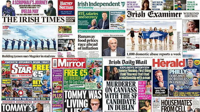 What the papers say: Saturday's front pages