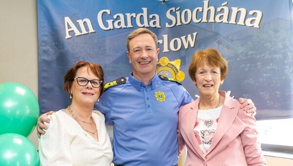 Sergeant Egan with his mother Doreen and his aunt, Phil O'Connor Sergeant Egan with his mother Doreen and his aunt, Phil O'Connor