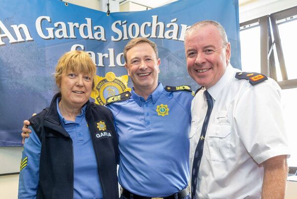 Sergeant Egan with Sergeant Fiona Fitzgerald and Superintendent Anthony Farrell Sergeant Egan with Sergeant Fiona Fitzgerald and Superintendent Anthony Farrell
