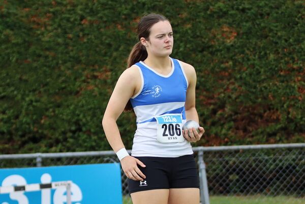 Chloe Ryan double shot and discus champion Chloe Ryan double shot and discus champion