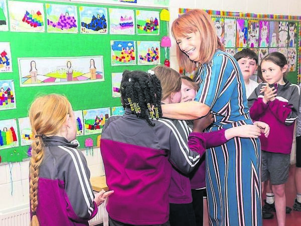 There were plenty of hug and tears during Ms McGuill’s last day There were plenty of hug and tears during Ms McGuill’s last day