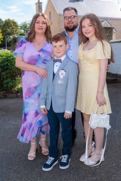 Aidan Joyce with his family