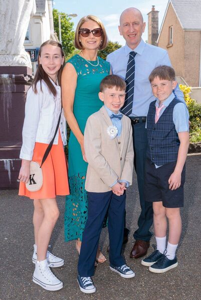 Conor Murphy with his family