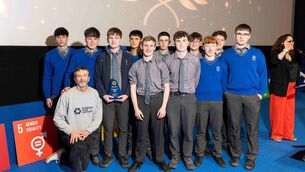 <p>The TY students from Knockbeg College who won top prize at the Rubbish Film Festival</p> <p>The TY students from Knockbeg College who won top prize at the Rubbish Film Festival</p>