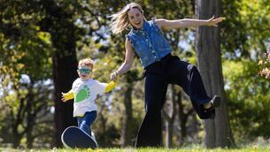 <p>Carlow native and TV presenter Kathryn Thomas launches Bernardos Big Toddle</p>