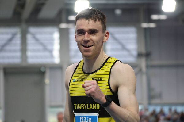 Adam Murphy (Tinryland) sets new Leinster 200m record.