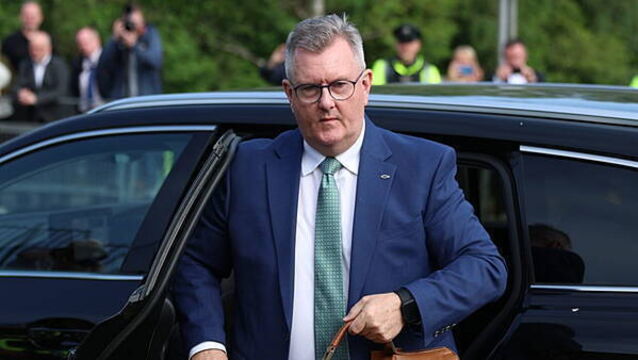 Former DUP leader Donaldson arrives at court for sexual offences trial