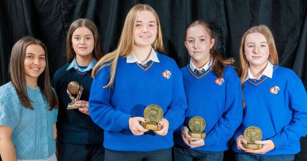 Basketball winners Emily Kelly, Aoife Boland, Leilani Love and Lucy Doyle with teacher, Eimear Doyle Basketball winners Emily Kelly, Aoife Boland, Leilani Love and Lucy Doyle with teacher, Eimear Doyle
