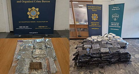 Drugs worth almost €5.7 million seized and three arrested in Co Clare and Dublin 13