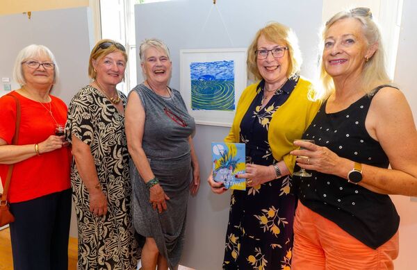 At the launch of the Carlow Artists Art Exhibition in Carlow College were, Ann Cuddy, Bernie O’Halloran, Rennie Buenting, Maura McNally and Carmel O’Toole. Photo: michaelorourkephotography.ie At the launch of the Carlow Artists Art Exhibition in Carlow College were, Ann Cuddy, Bernie O’Halloran, Rennie Buenting, Maura McNally and Carmel O’Toole. Photo: michaelorourkephotography.ie