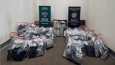 Four men arrested after cannabis worth €5.1 million seized in Dublin