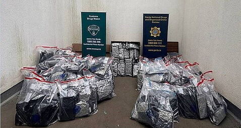 Four men arrested after cannabis worth €5.1 million seized in Dublin