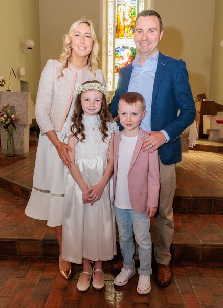 Sadie Lennon with her parents Jessica and Anton and her brother Louis Sadie Lennon with her parents Jessica and Anton and her brother Louis
