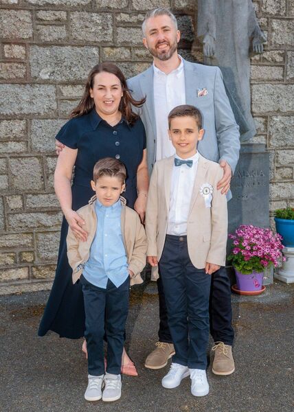 Páidí McNamara with his family Páidí McNamara with his family