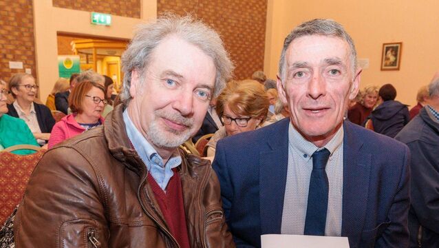 <p>Cllr Michael Doran and mayor of Carlow Paul Doogue</p>
